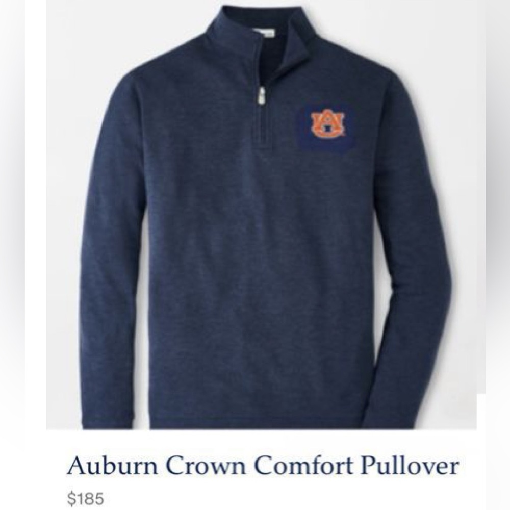 PETER MILLAR Auburn Vault Crown Comfort Interlock Quarter Zip